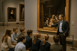 Explora la magia del Museo del Prado en una excursión escolar, con obras de Velázquez y Goya, perfecta para una experiencia educativa inolvidable.
